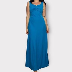 Vintage 1960’s Blue Empire Waist Maxi Dress
